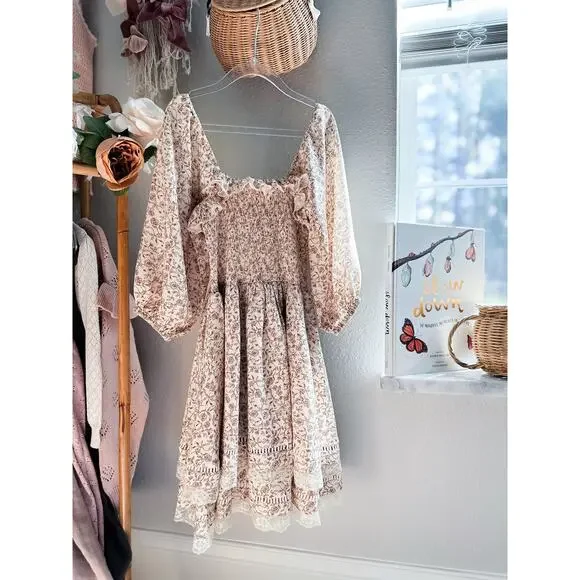 Noralee Golden Hour Wildflowers & Heirloom Meadowlight smocked floral dress 10